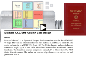 click to watch video, AISC Seismic design manual column base plate