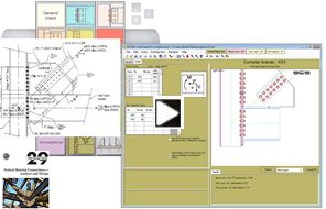 click to watch video: build a complex vertical brace connection as in AISC Design Guide 29